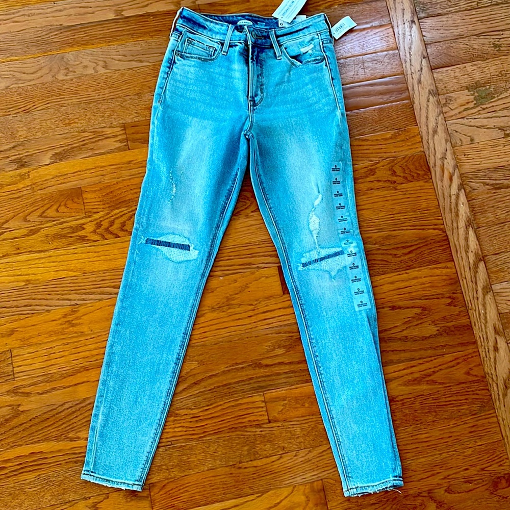 NWT High Rise Denim. Size 0